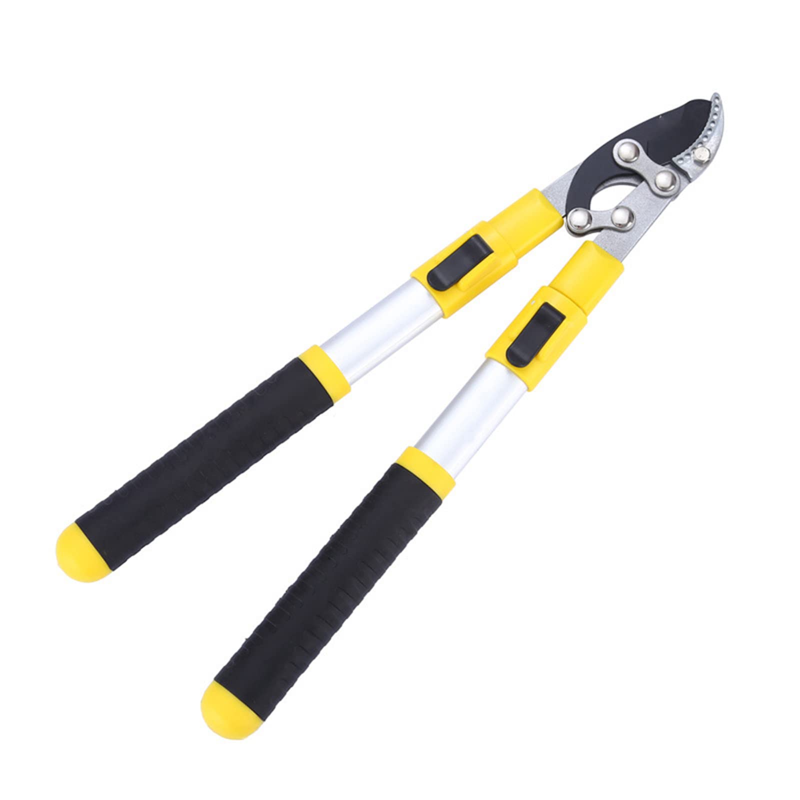Teleskopowy sekator ogrodniczy, nożyce do gałęzi, narzędzia ogrodowe, nożyce do grubych gałęzi, sekator, żółty, 52*23cm