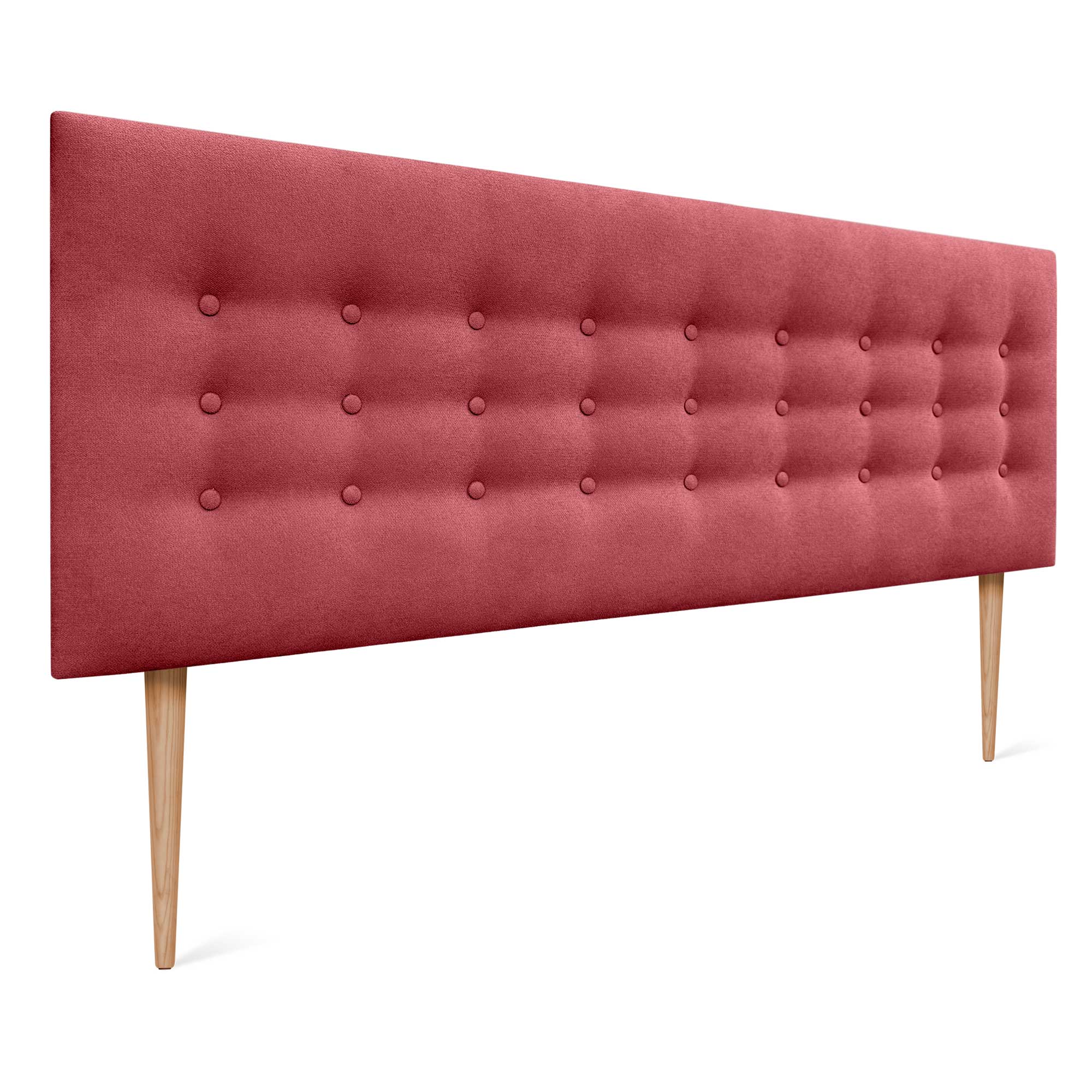 DHOME Testiera Capitonné Aqualine In Tessuto 160x115 Cm Con Gambe Letto 150 160 Lilla