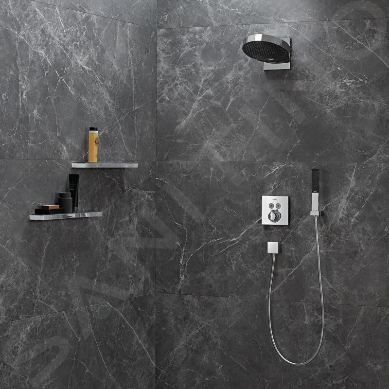 Hansgrohe Rainfinity - Douche de tête 360 avec raccord mural, 3jet, chrome 26234000