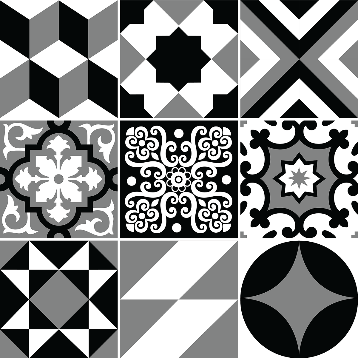 9 adesivi piastrelle azulejos abel - Sticker adesivo - adesivi murali - 9stickers10x10cm - 2
