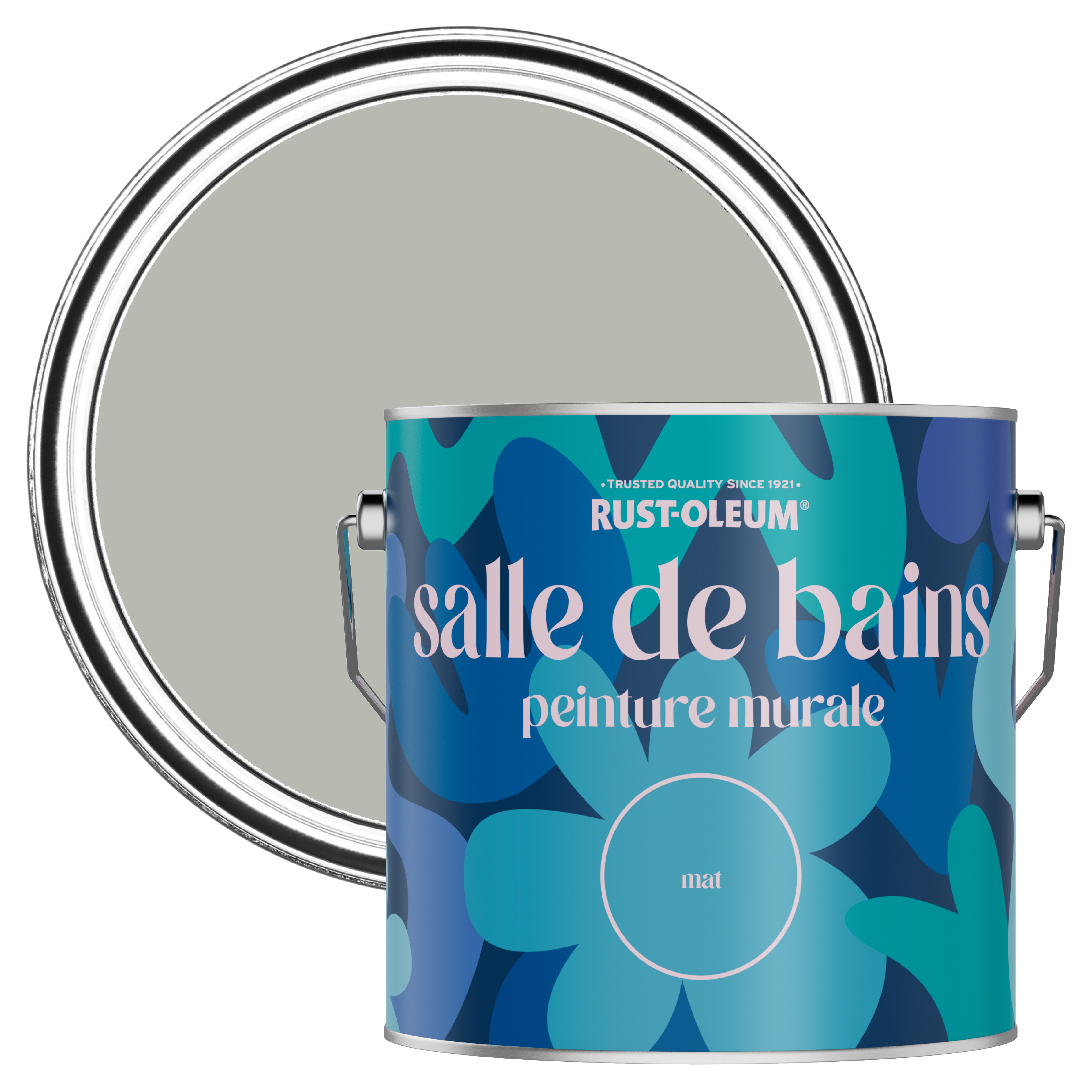 Peinture Grise résistante à l'eau pour Murs de Salle de Bains, Mate ...