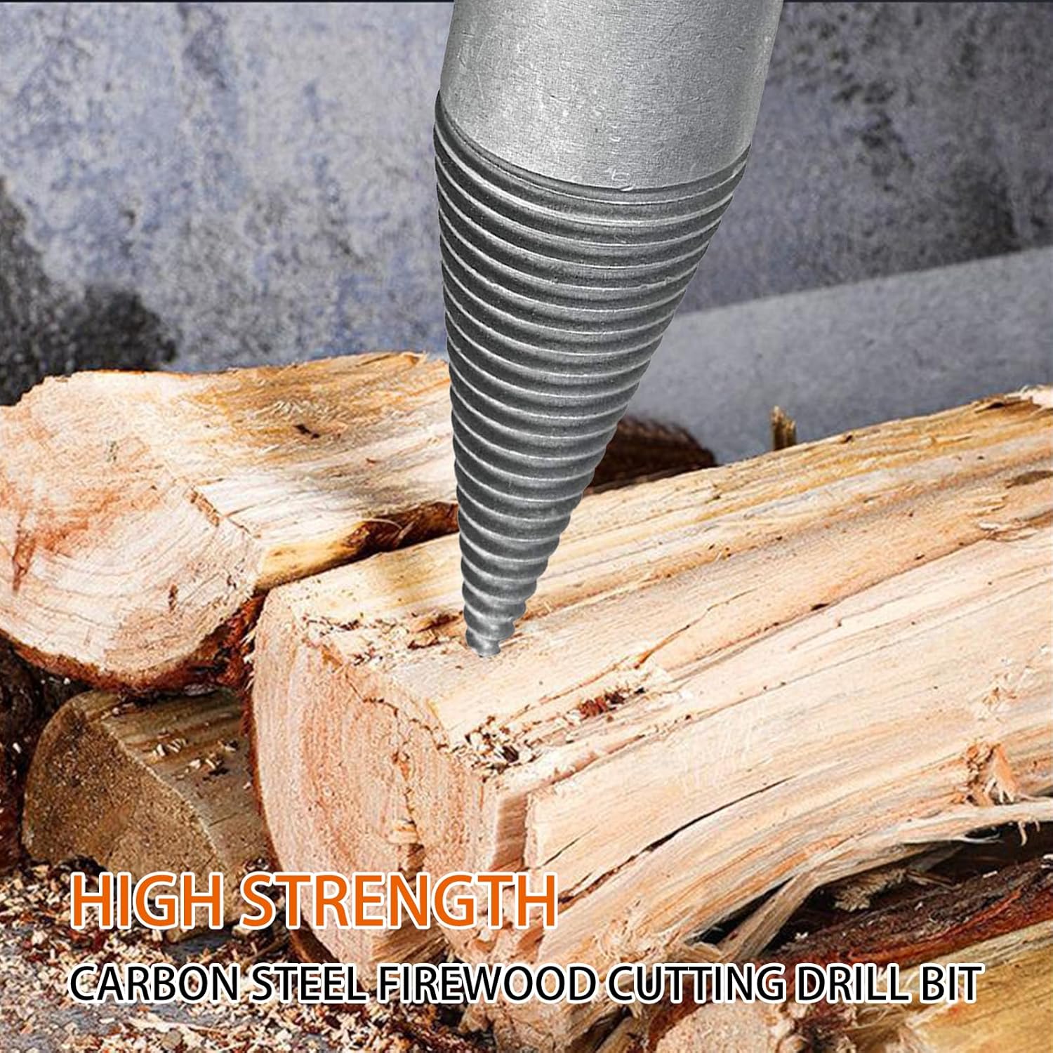 Foret Fendeur De Bois Électrique - Cônes Vis 32-50mm Pour Perceuse, Acier Carbone Haut