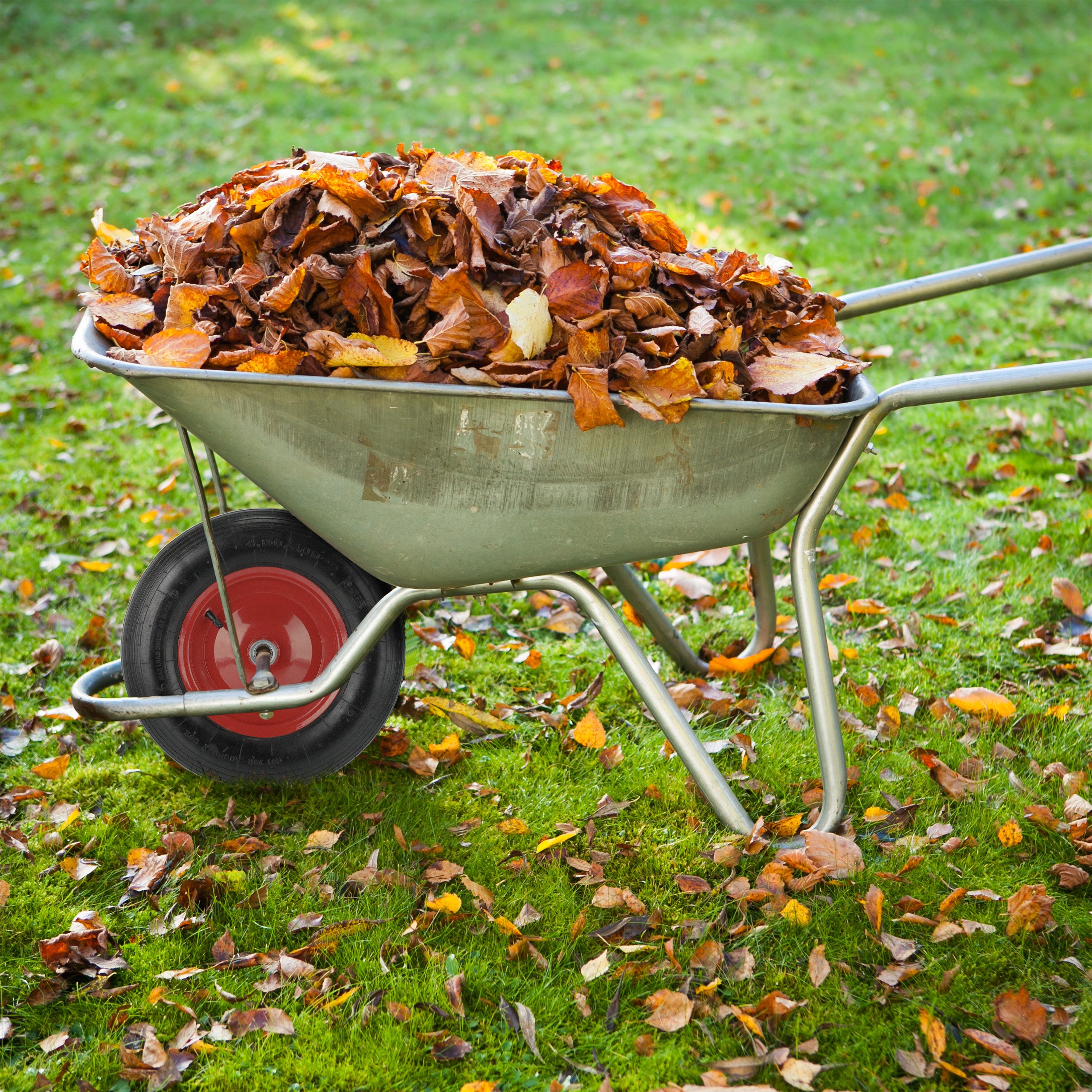 Roue de brouette 4.80 4.00-8, pneu de rechange, de secours, 4PR, avec air, jante en acier, noir/blanche, Relaxdays - 2