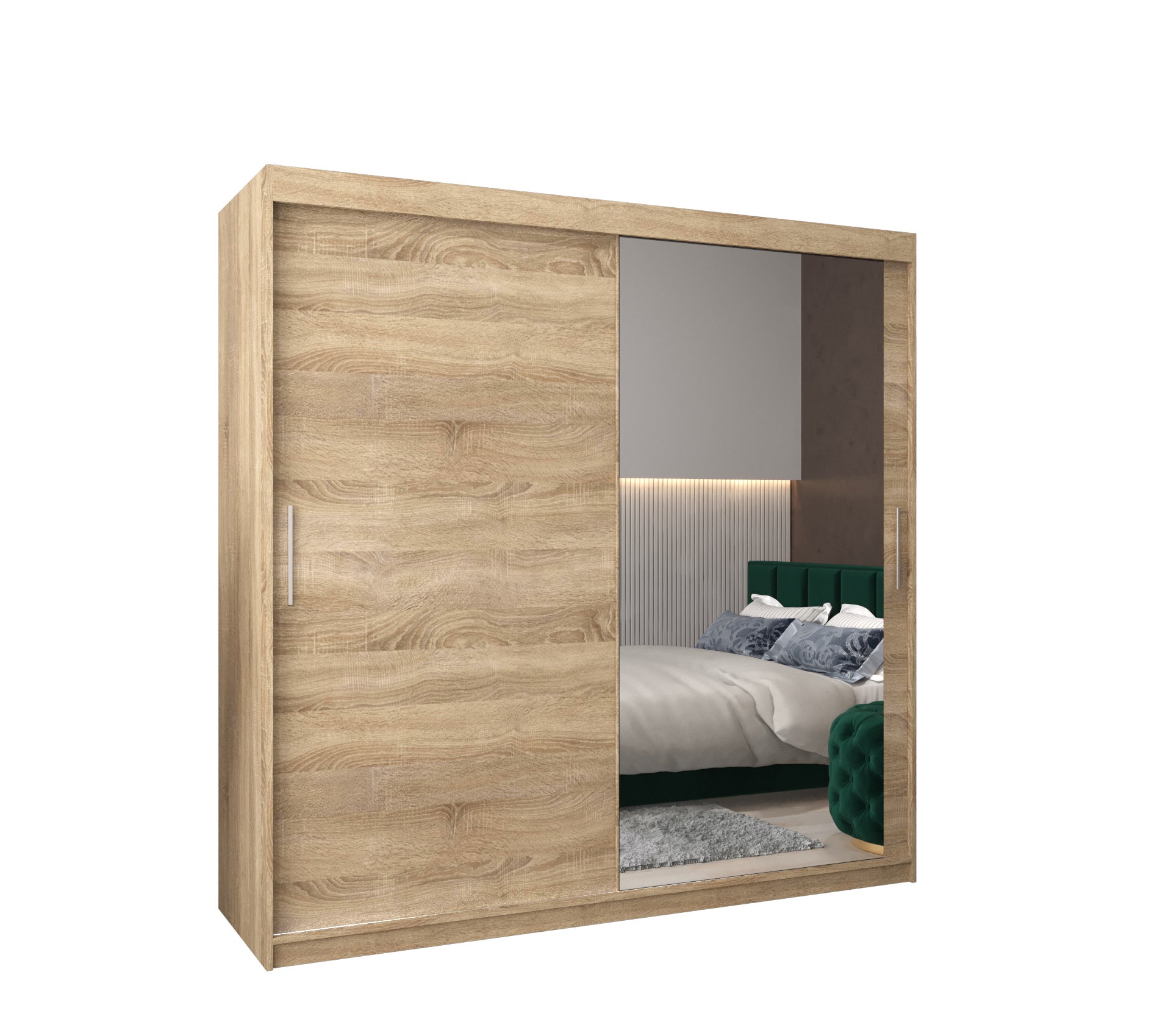 Szafa przesuwna garderoba TOKYO 2 200 x 62 x 200 cm Sonoma - Abiks Meble
