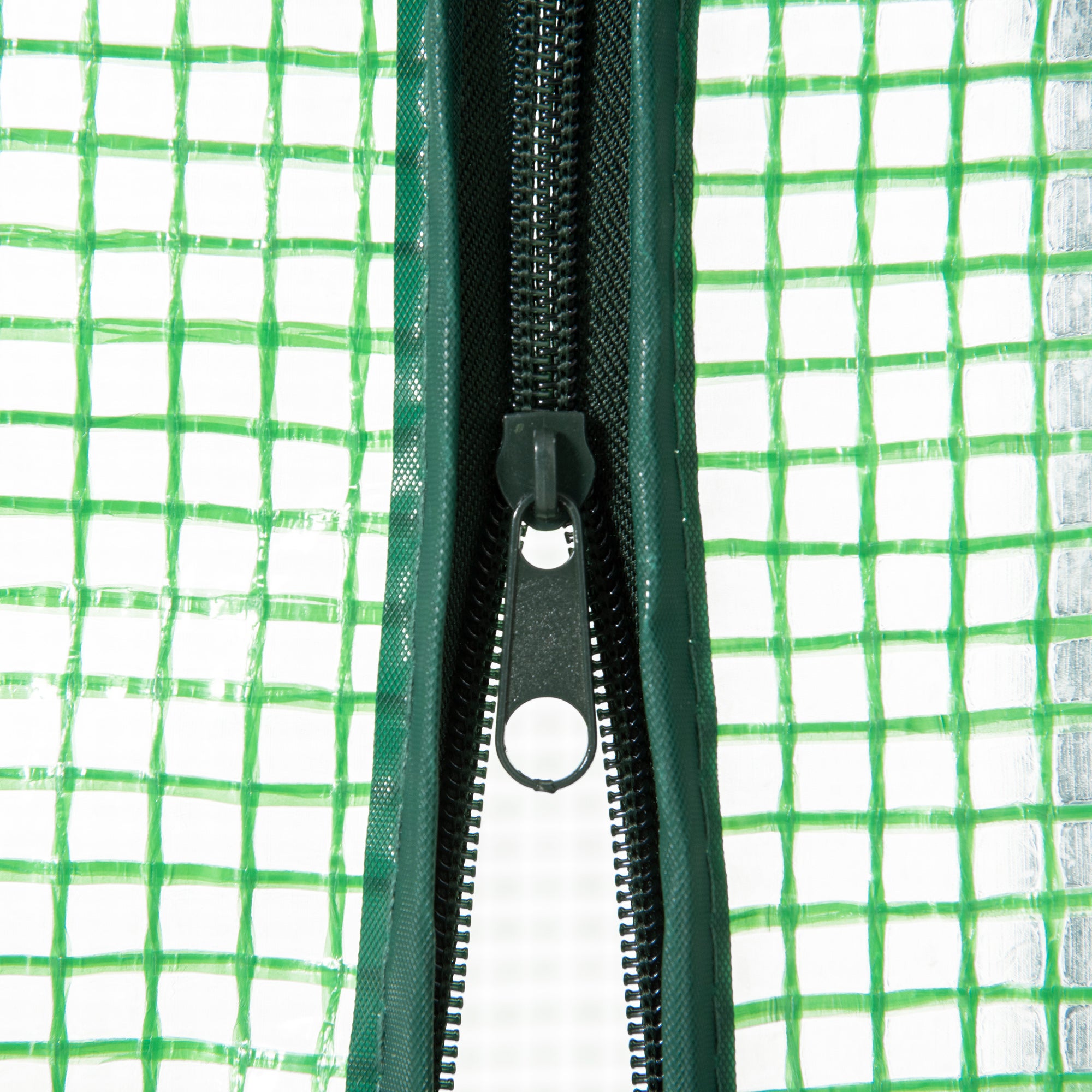 Serre de jardin - serre de balcon - Outsunny - résistante UV - porte enroulable 4 étagères - couverture PE - 80 x 49 x 160 cm vert - 8