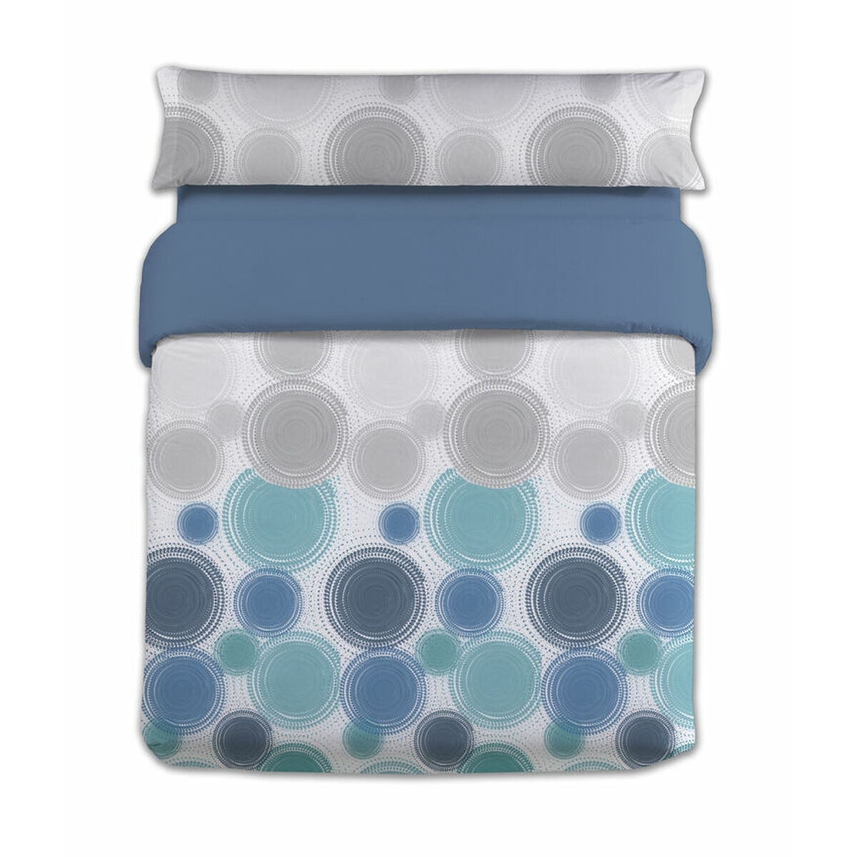 Juego de funda nórdica hosteline soter azul cama de 90 2 piezas