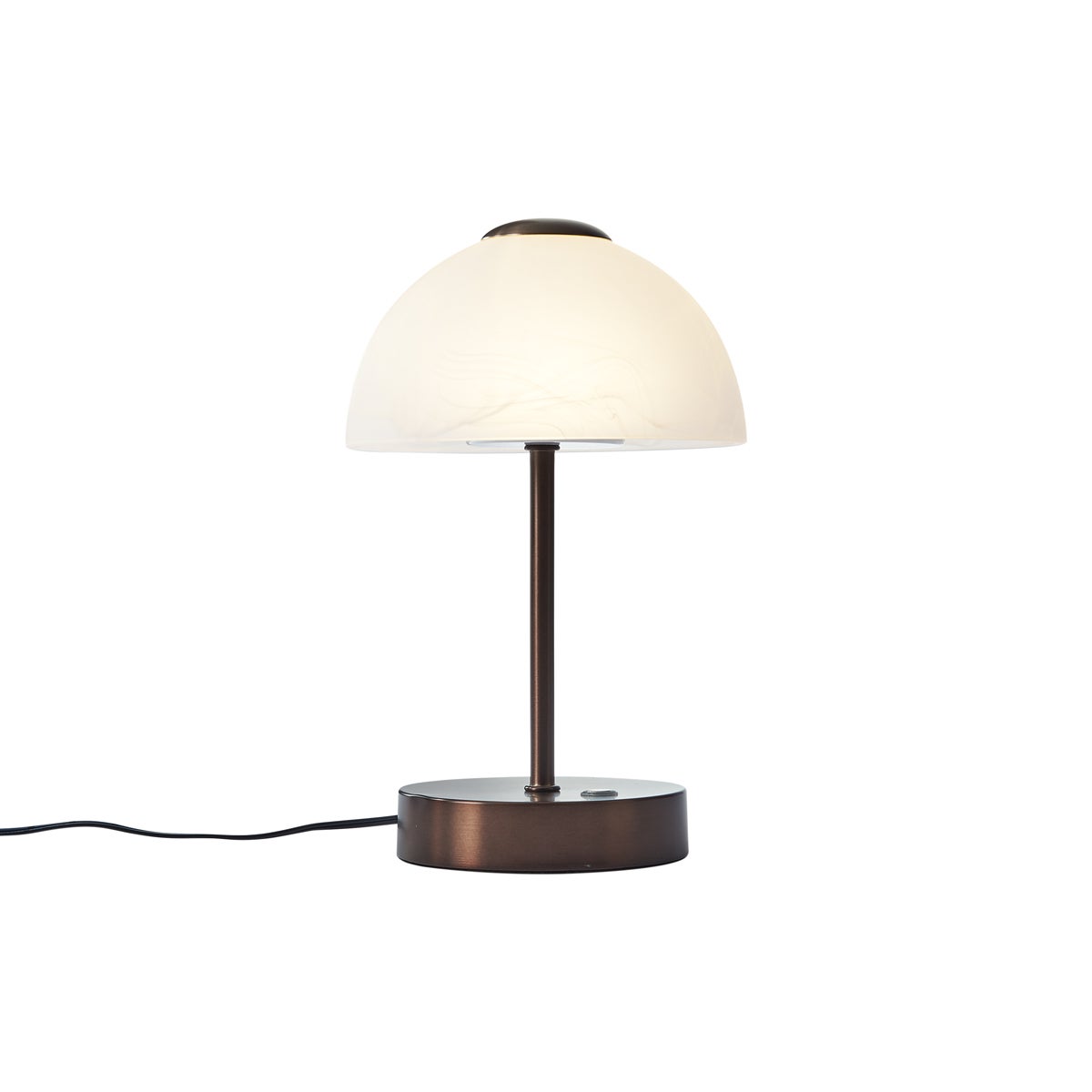 Designerska lampa stołowa ciemny brąz z LED z możliwością ściemniania - Joya