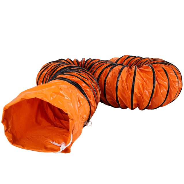 Tuyau Flexible en PVC de 10m/32pi SucceBuy pour Ventilateur d'Extraction de 300mm/12po, Conduit de Ventilation, 220V, PVC Durable, Noir