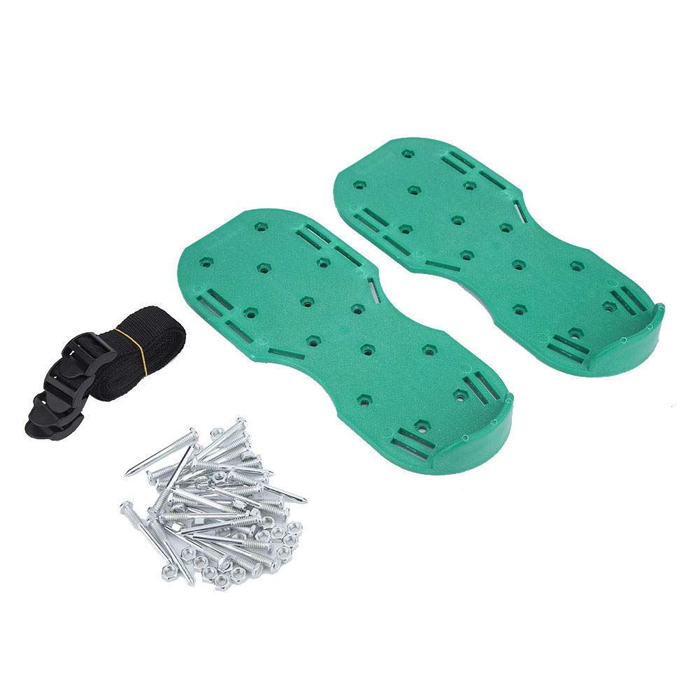 EnvyGreen – Zapatos Aireadores De Césped – Listos Para Usar, Prearmados – Talla única – Para Todos Los Zapatos De Jardinería – Aireador De Césped Con Correa En X – Zapatos