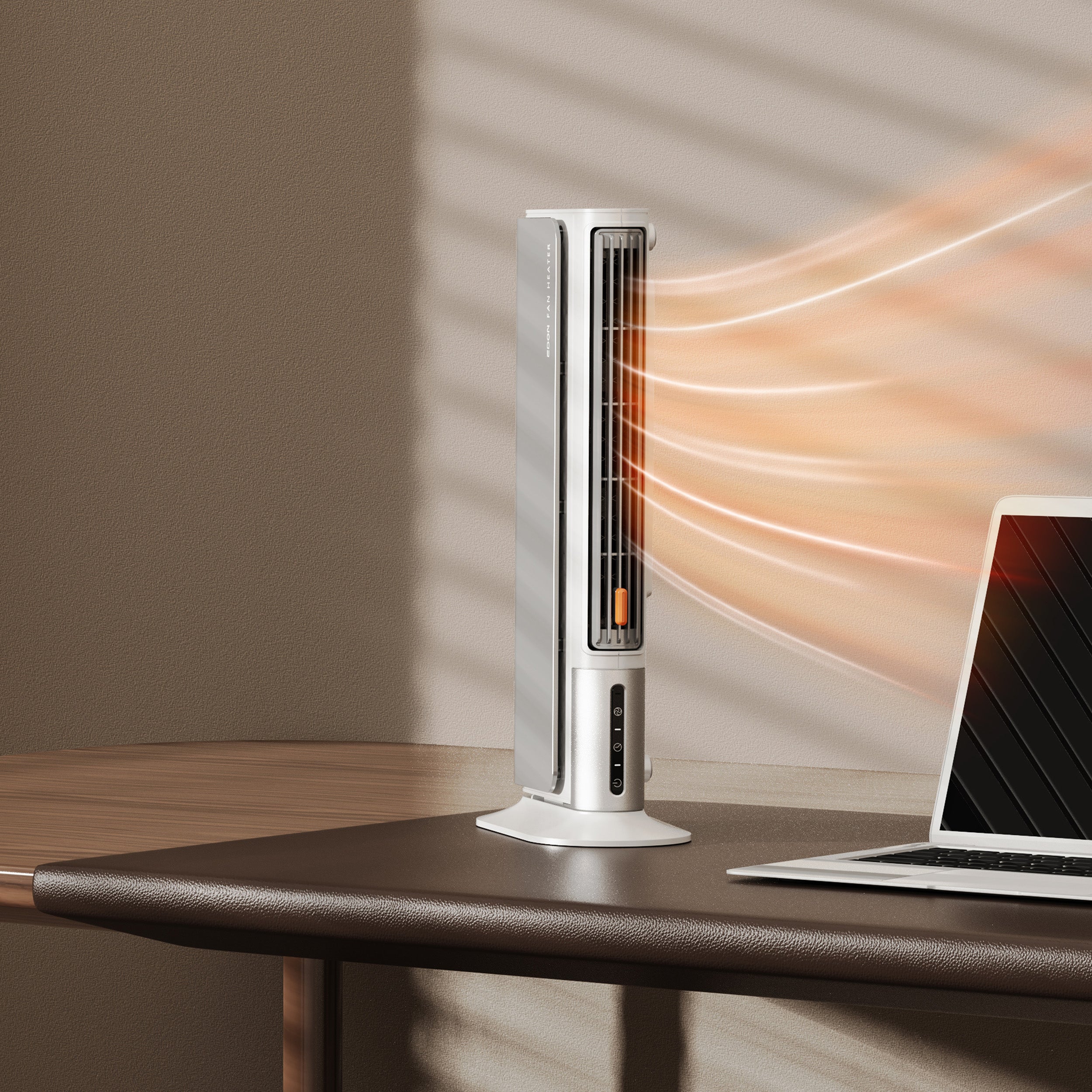 CIARRA Radiateur soufflant électrique mobile 400W Chauffage PTC 3 Niveaux Ventilation Minuterie 6h CBHCF516-W - 2