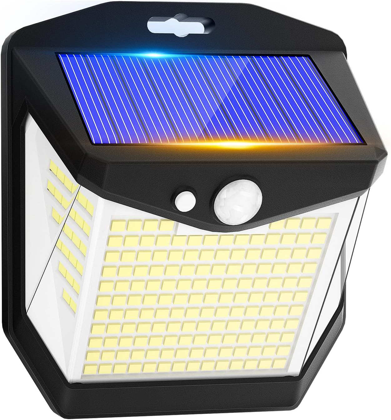 Lampa solarna zewnętrzna z czujnikiem ruchu – 248 diod LED, wodoodporna, bezprzewodowa lampa solarna zewnętrzna [Klasa energetyczna A+++]