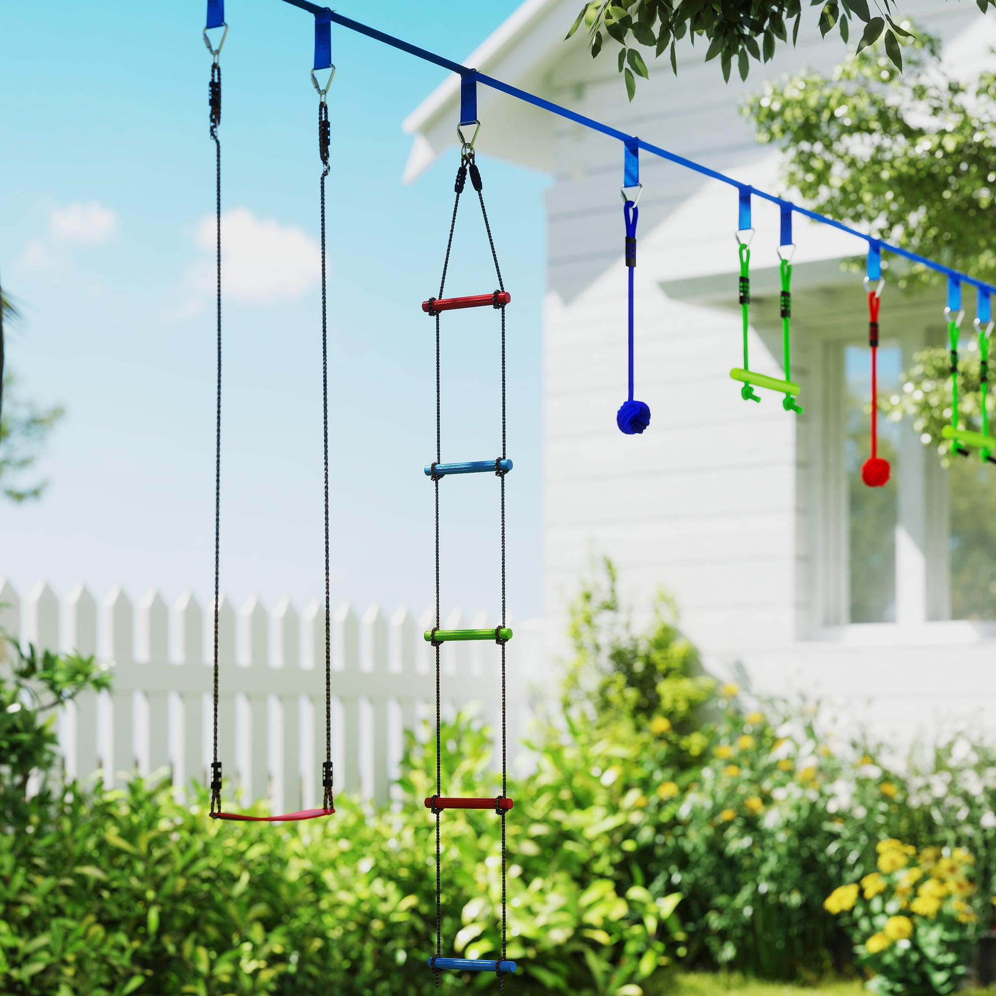 Parcours d'obstacles ninja pour enfants PP AIYAPLAY - 9