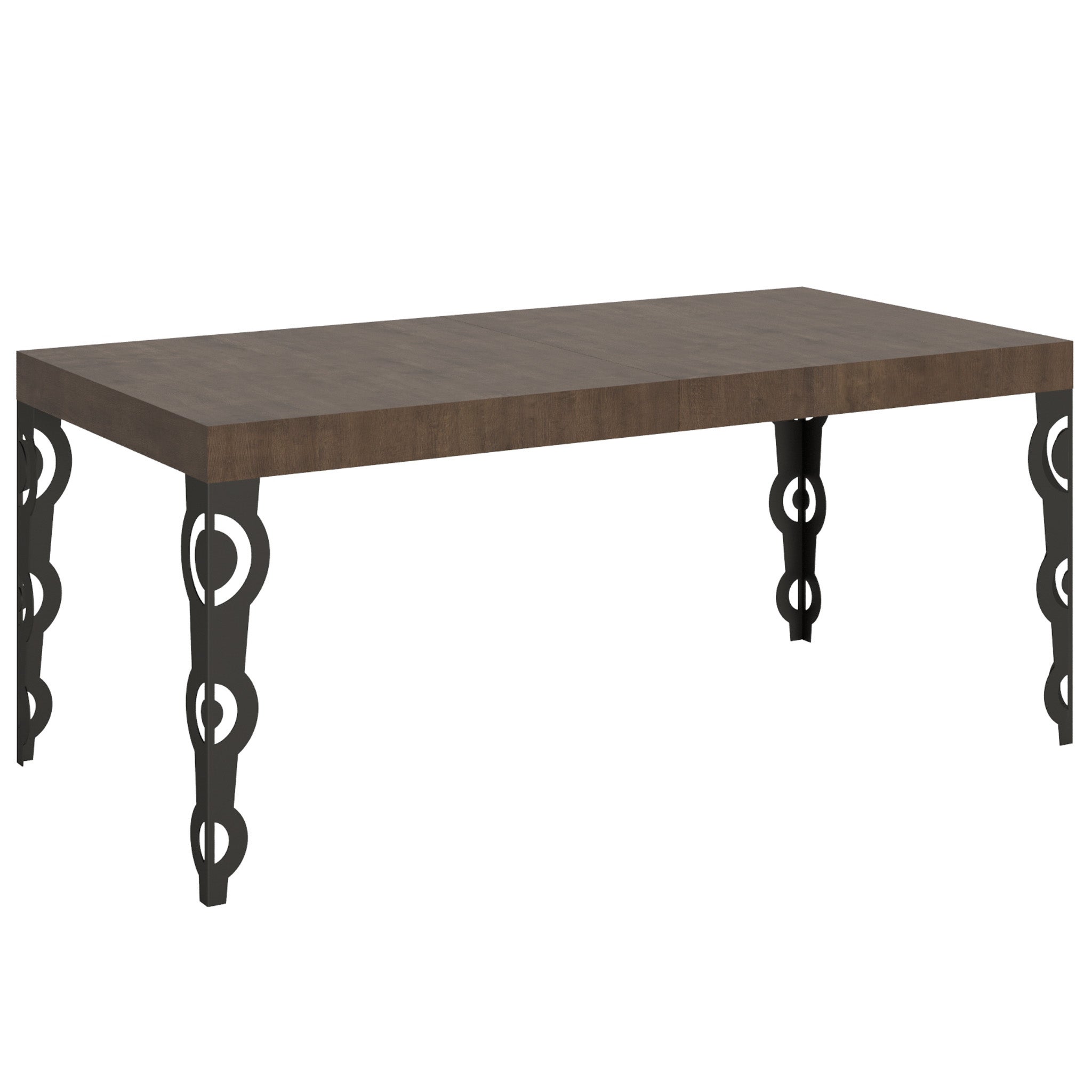 Rozkładany stół Karamay Walnut 90x180/284 cm z antracytową ramą