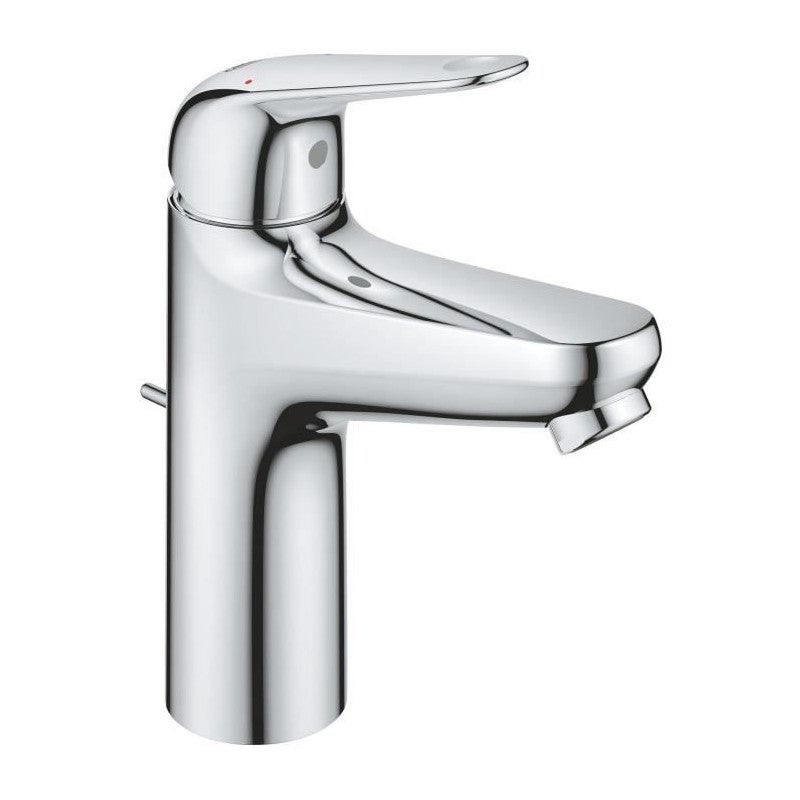 GROHE Swift Mitigeur Lavabo Économie D'Eau - Chromé, Installation Facile Avec Kit QuickFix - Réduction 50% Consommation