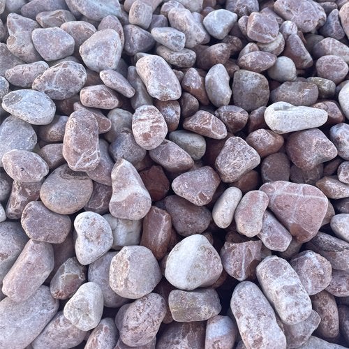 Sac +/- 20 kg - Galet rose de marbre 25/40 - 2