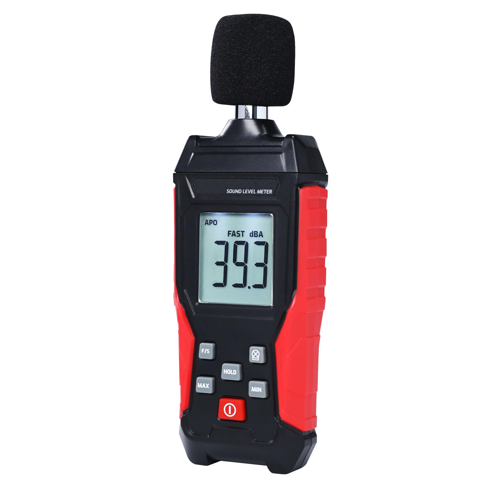 Miernik poziomu dźwięku 30-130dB Cyfrowe urządzenie do pomiaru hałasu audio z MAX/MIN, podświetlany wyświetlacz LCD, detektor dźwięku do domu
