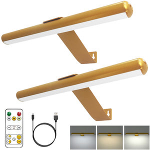 Éclairage Tableau Sans Fil – Lot De 2, Télécommande, 3 Couleurs – Lampe LED Rechargeable Pour Cadres, Vitrines