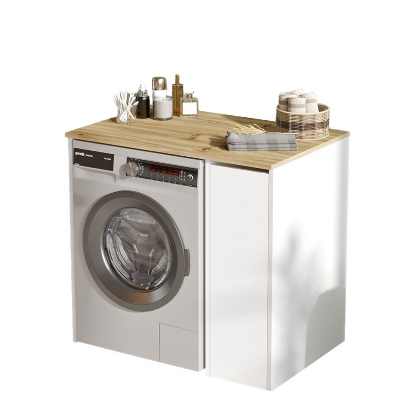 Mueble para lavadora y secadora extraíble con 3 estantes Wavers - 2