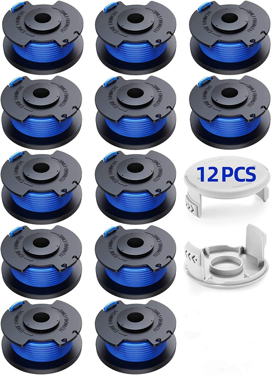 14 Szpule z żyłką do podkaszarki Pasują do Ryobi One 18v 24v 40v Podkaszarki, Ø1,65 mm i 3,4 m Długości AC14RL3A Zamienniki do podkaszarki