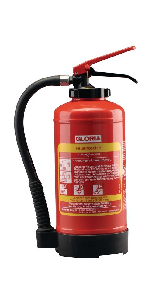 Extincteur a poudre 2 kg Type F2G, avec support