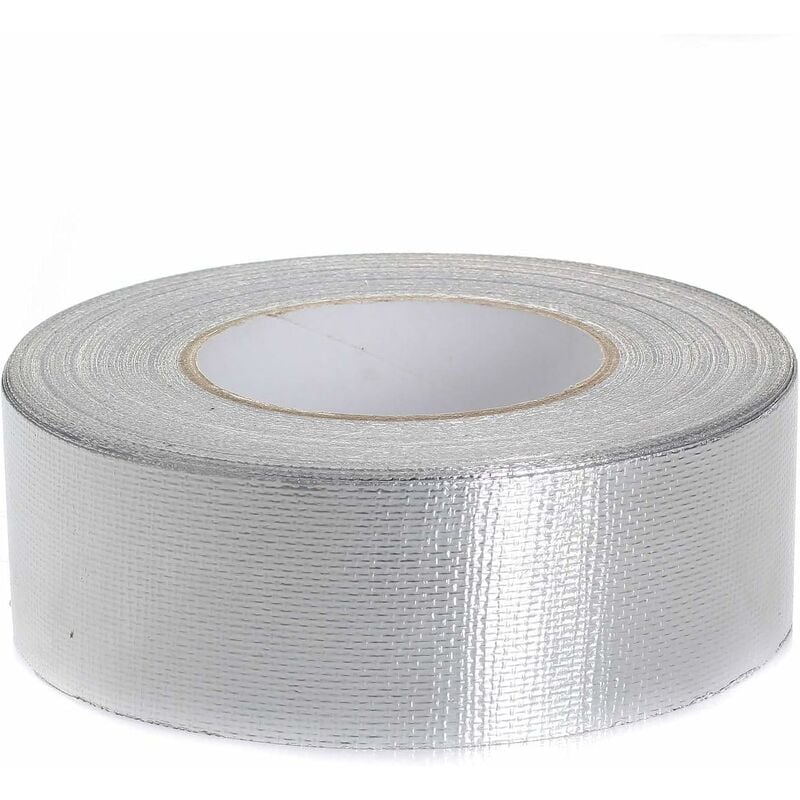 Wzmocniona Taśma Aluminiowa Samoprzylepna 50 mm X 5 m, Aluminiowa Taśma Uszczelniająca, Taśma Uszczelniająca + Wzmocnienie z Włókna Szklanego