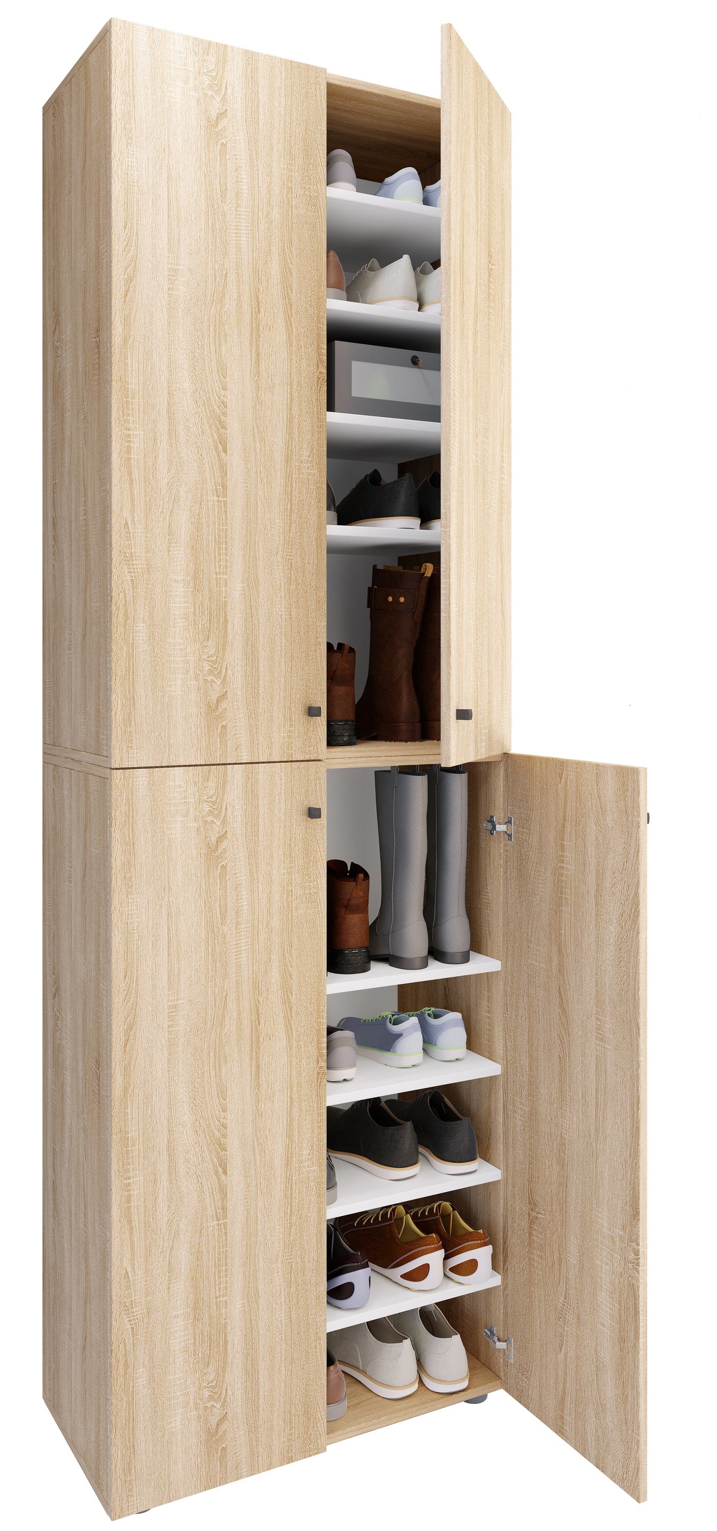 VCM Szafka na buty Lona Sonoma Oak H. 220 x B. 70 x T. 40cm