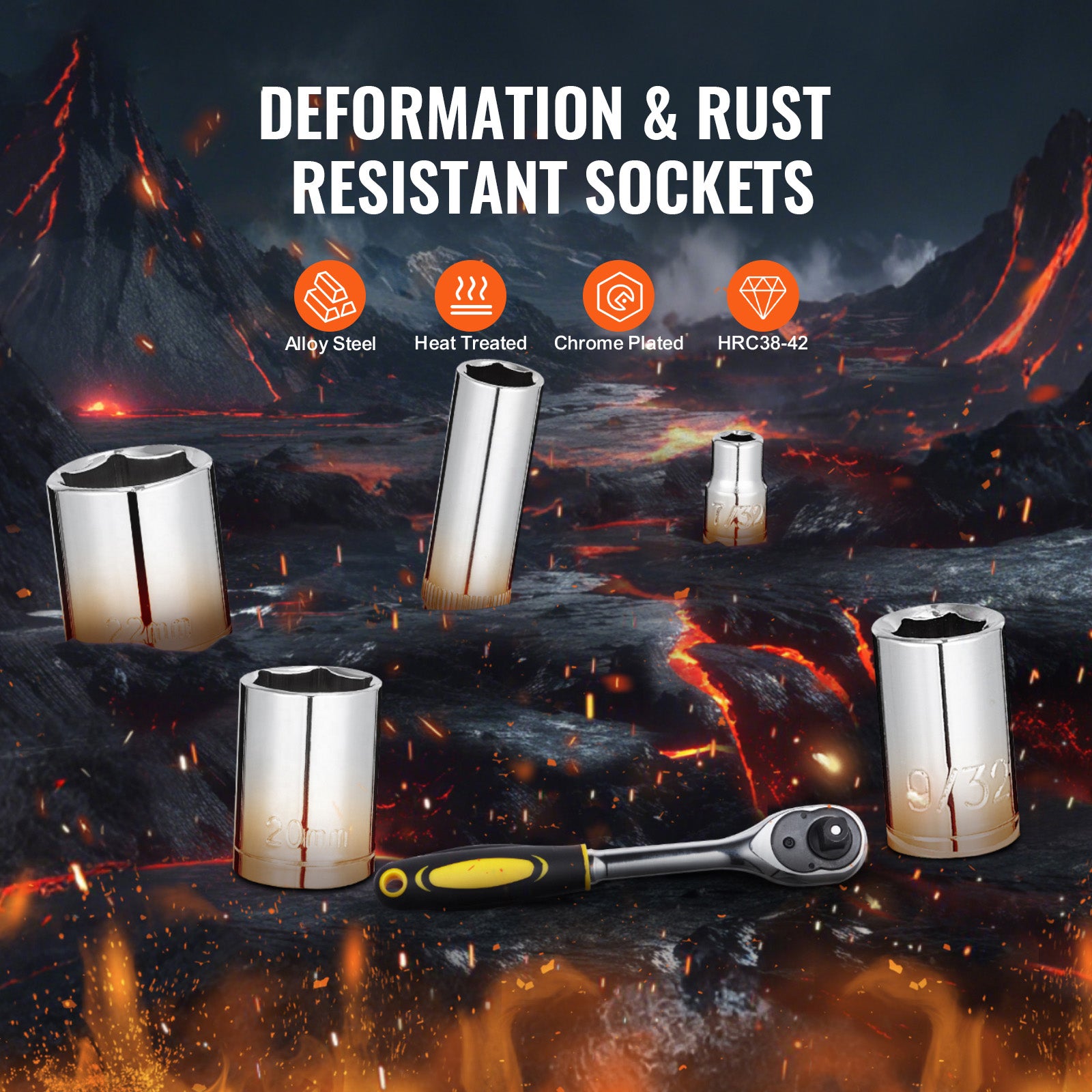 Set attrezzi meccanico SucceBuy 121 pezzi,bussole 1/4