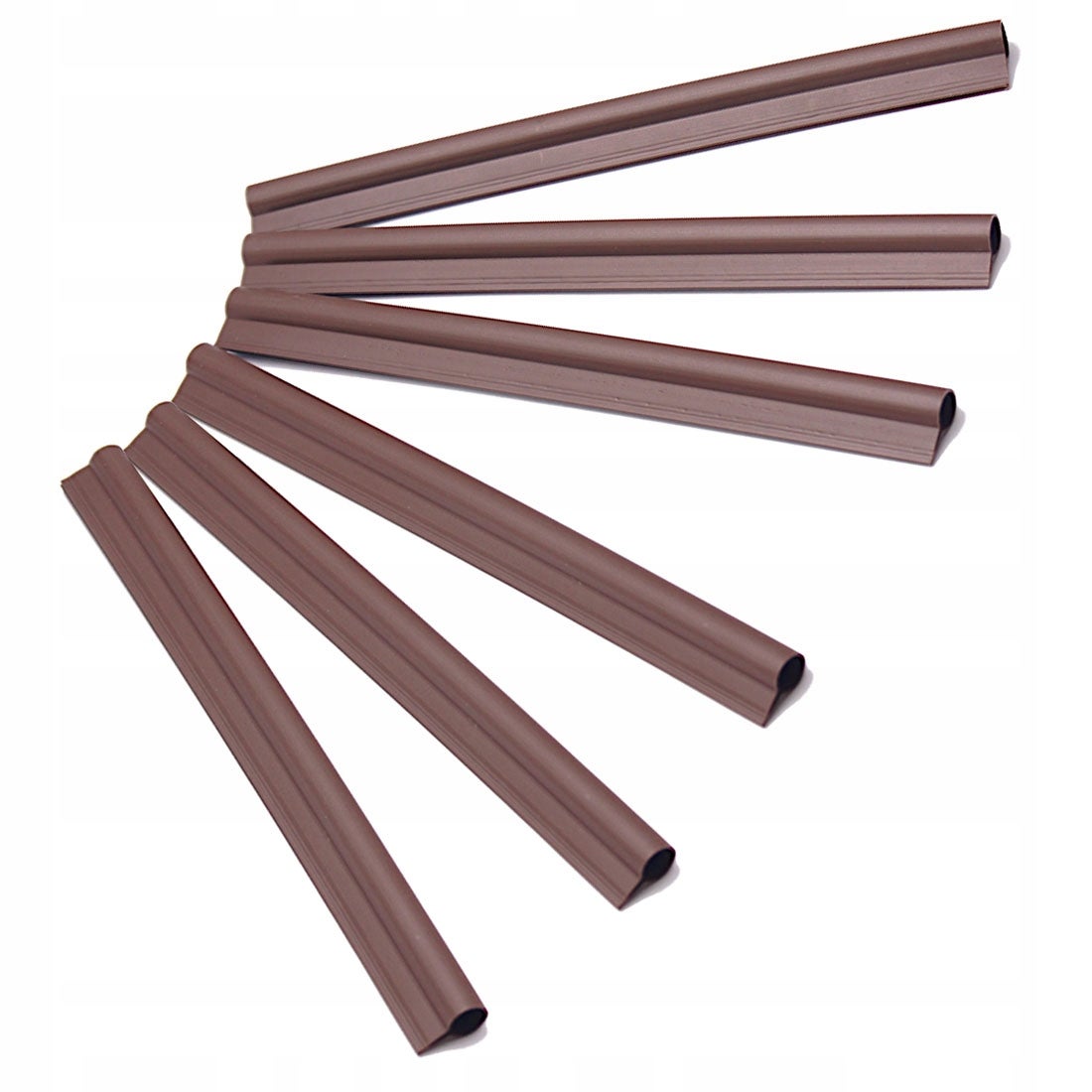 KLIPSY 19cm DO TAŚMA OGRODZENIOWA TAŚMY OGRODZENIOWEJ ZACZEPY BRĄZOWY 6 szt