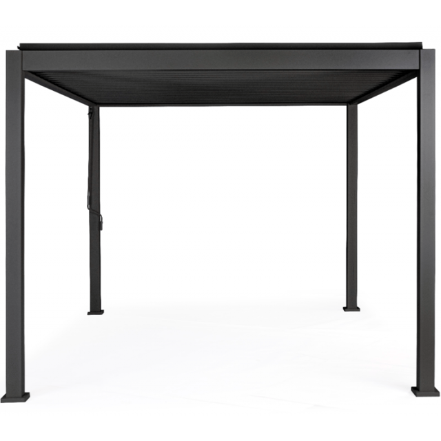PERGOLA BIOCLIMATICA PACIFIC 3X4 IN ALLUMINIO ANTRACITE BIZZOTTO LAMELLE ORIENTABILI GAZEBO COPERTURA 0795707