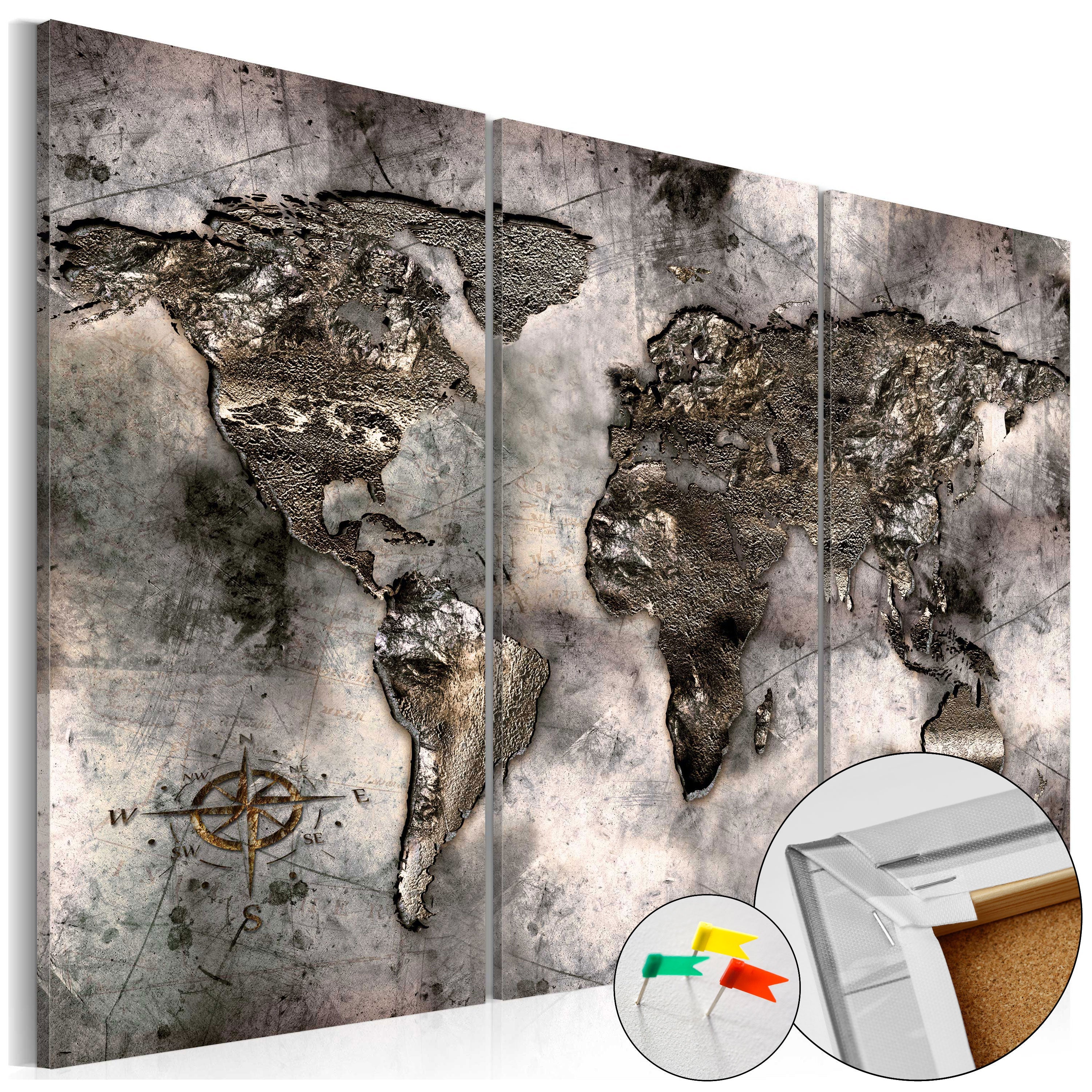 Tableau Moderne Imprimé Sur Toile 80x50 Cm - Déco Murale Lagos LG-01T - Neuf France