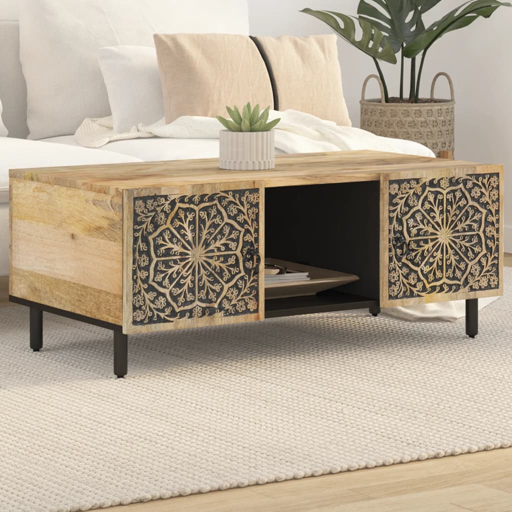 Table basse | Table d'appoint | Table de salon 100x54x40 cm bois de ...