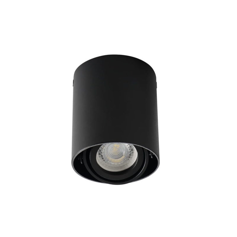 Reflektor sufitowy spot natynkowy Toleo okrągły czarny 1xGU10x25W wym: 9 x 9 cm aluminium Kanlux