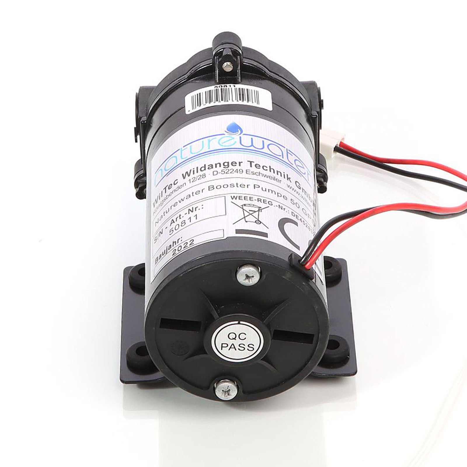 Naturewater bomba booster 50 GPD bomba de refuerzo para equipo ósmosis inversa - 9