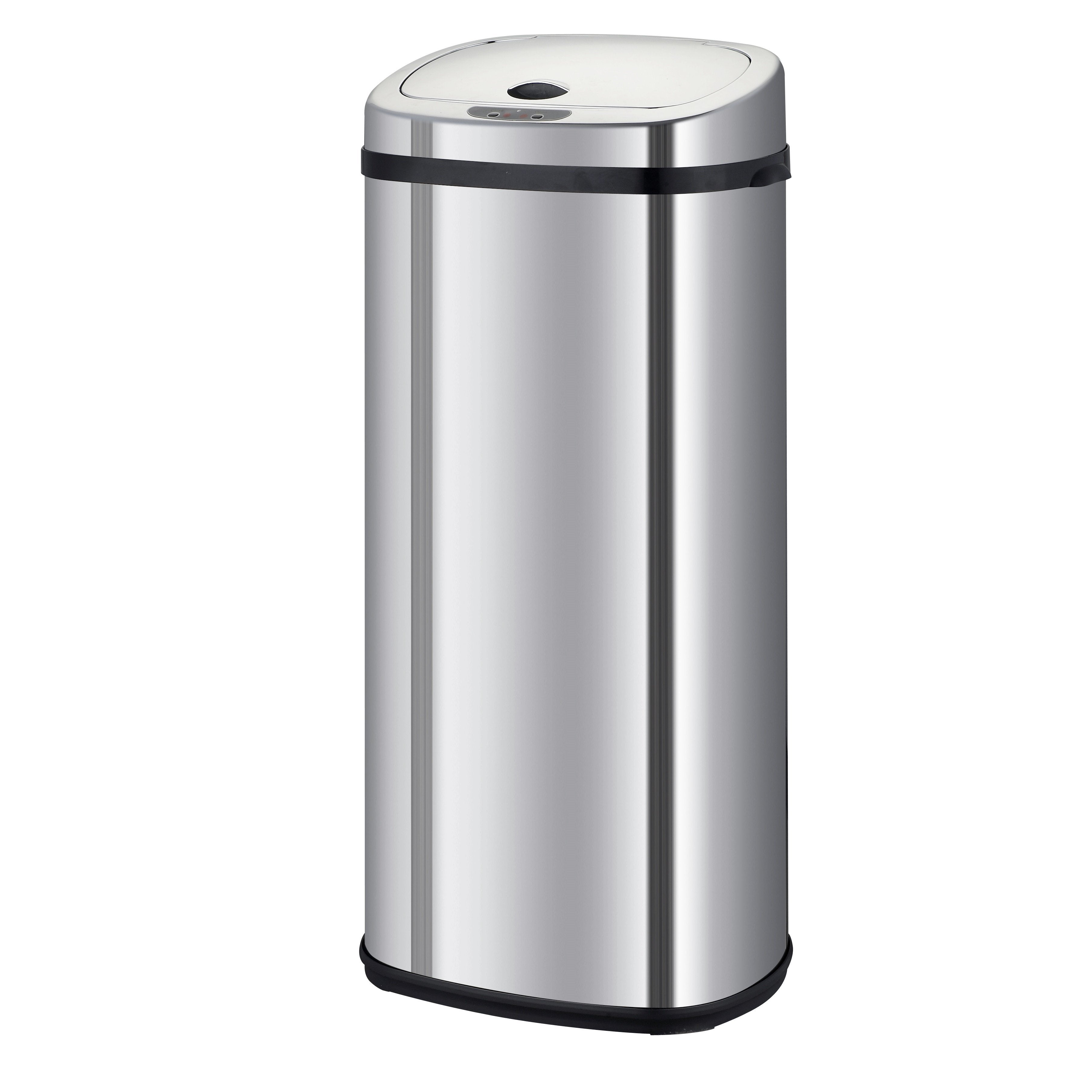 Automatyczny Kosz na Śmieci Inox LARGO srebrny 42L