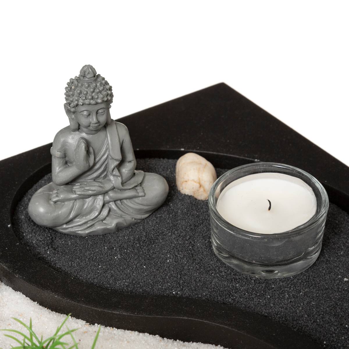 Jardin zen - bois - noir - 23 - 5x7 - 5 cm - Atmosphera créateur d'intérieur - 2