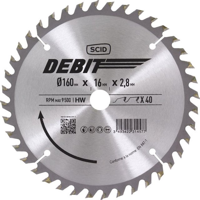 Saxton Lame TCT 150 Mm X 24 Dents – Alésage 20 Mm + Anneaux 16/10 Mm – Compatible Ryobi, Bosch, Makita – Coupe Bois Propre