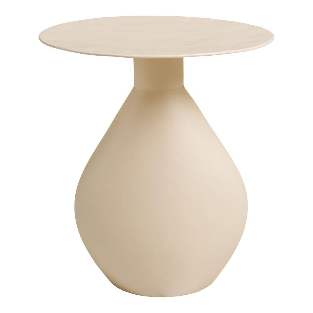 Malin stolik narożny Ø36cm Off-White.