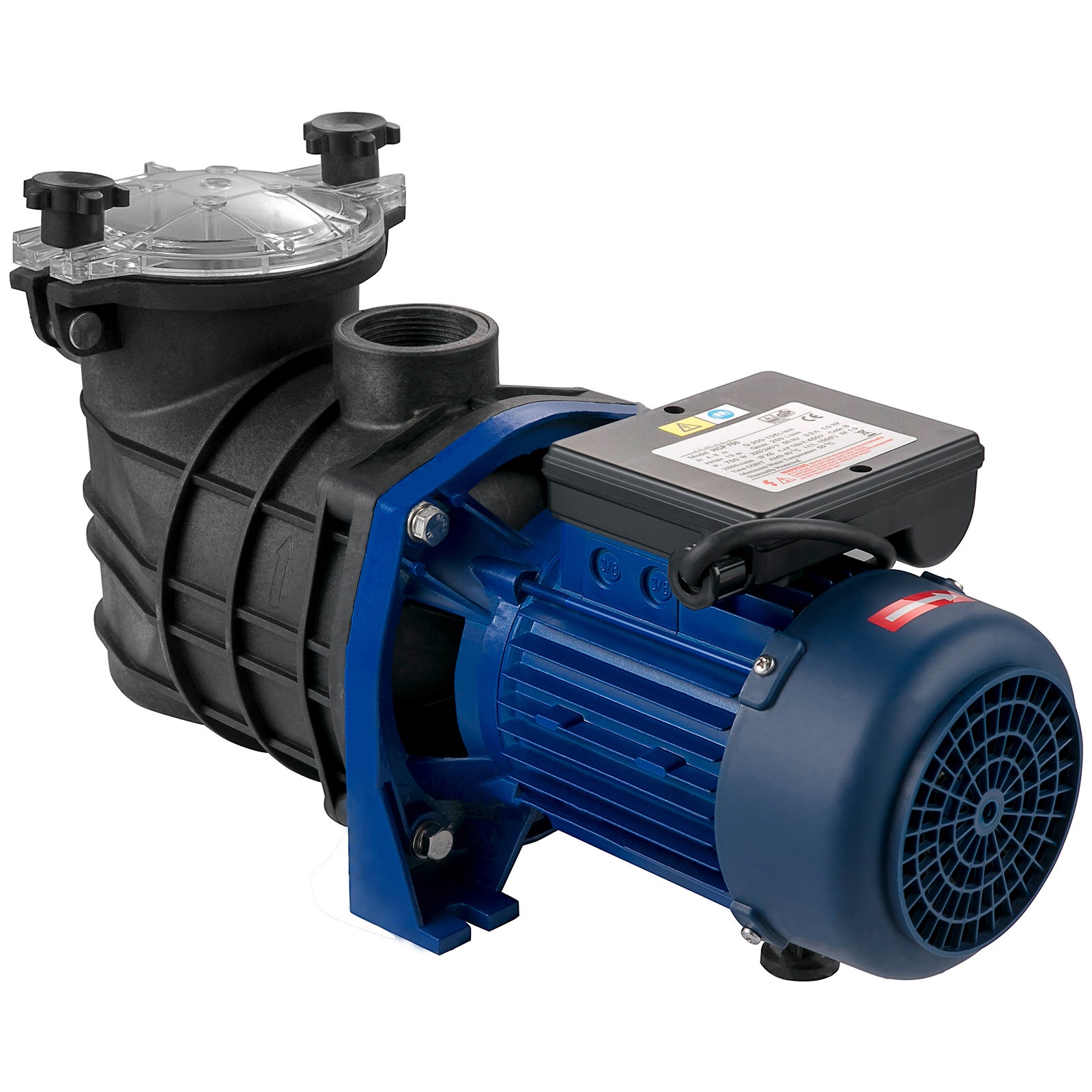 Pompe de Filtration Piscine SucceBuy 15000 L/h, Pompe Circulation Eau 1 HP 750W, Corps Plastique & Métal, Panier Filtre Amovible - 3