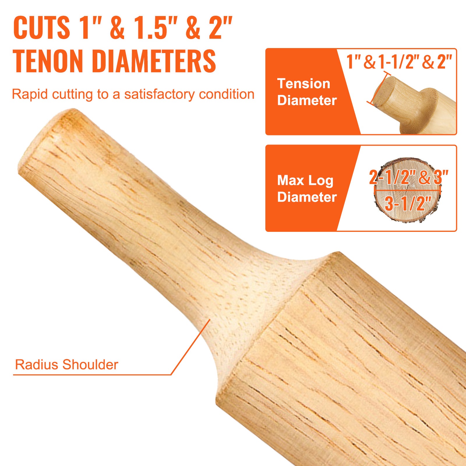 Kit Coupe-tenon VEVOR 38mm - Pour Construction Meubles En Bois, Lames Courbées, Aluminium/acier - Bricolage