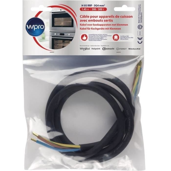 Câble D'alimentation Caoutchouc H07RN-F 3G1 Mm² - Longueur 5 à 100 M, Noir, Résistant Aux UV Et à L'huile, Pour Installation Fixe Intérieur/extérieur