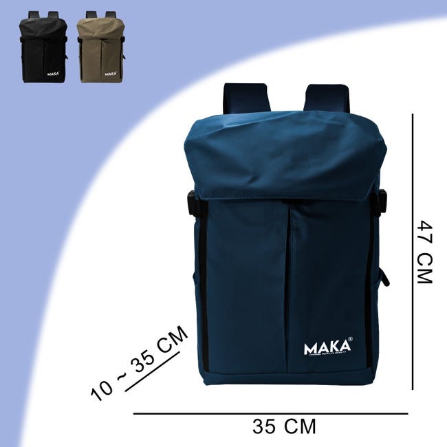 MAKA Zaino Impermeabile per Uomo e Donna, PC Portatile, Ideale per