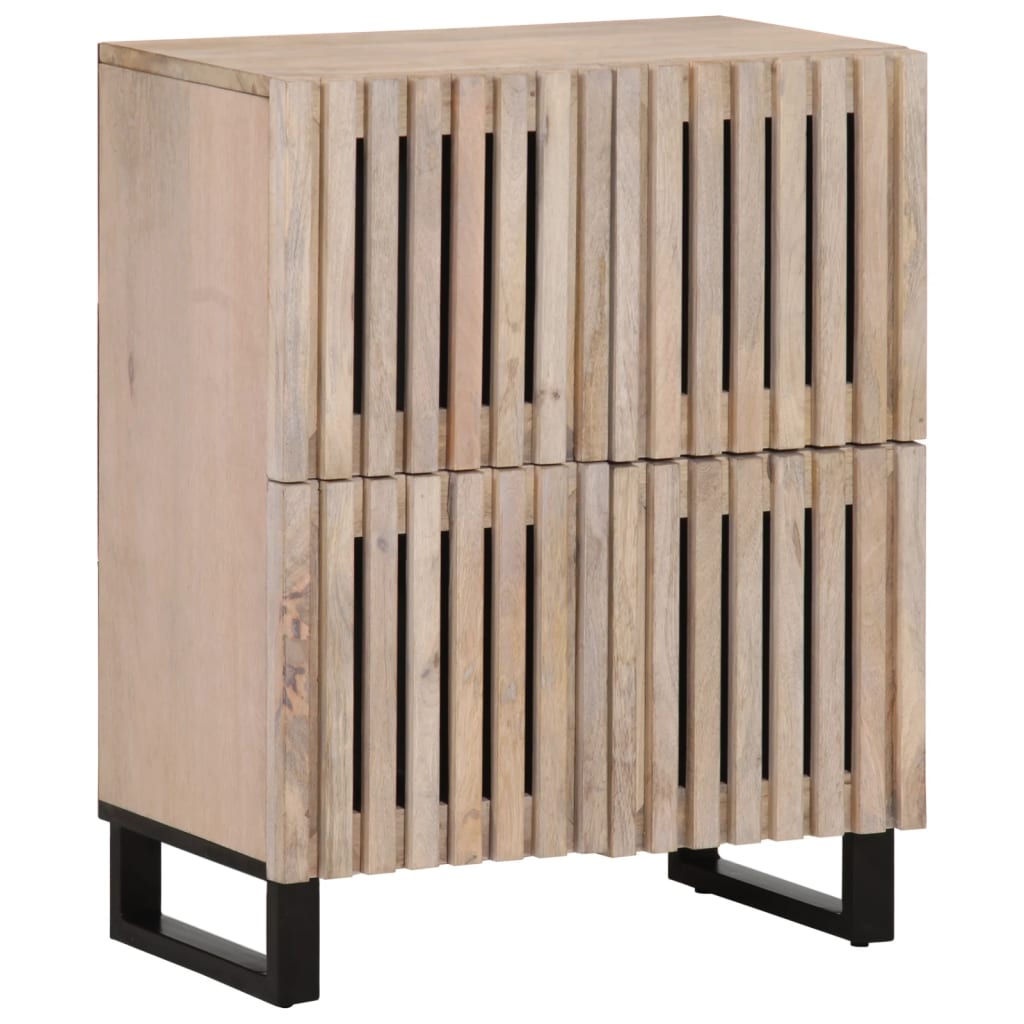 vidaXL Credenza 80x34x75 cm in Legno Massello di Mango