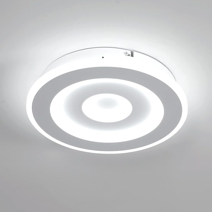 Plafonnier LED OTREN 28W Rond – Blanc 6500K, 2400 Lumens, Moderne, Pour Salon/chambre