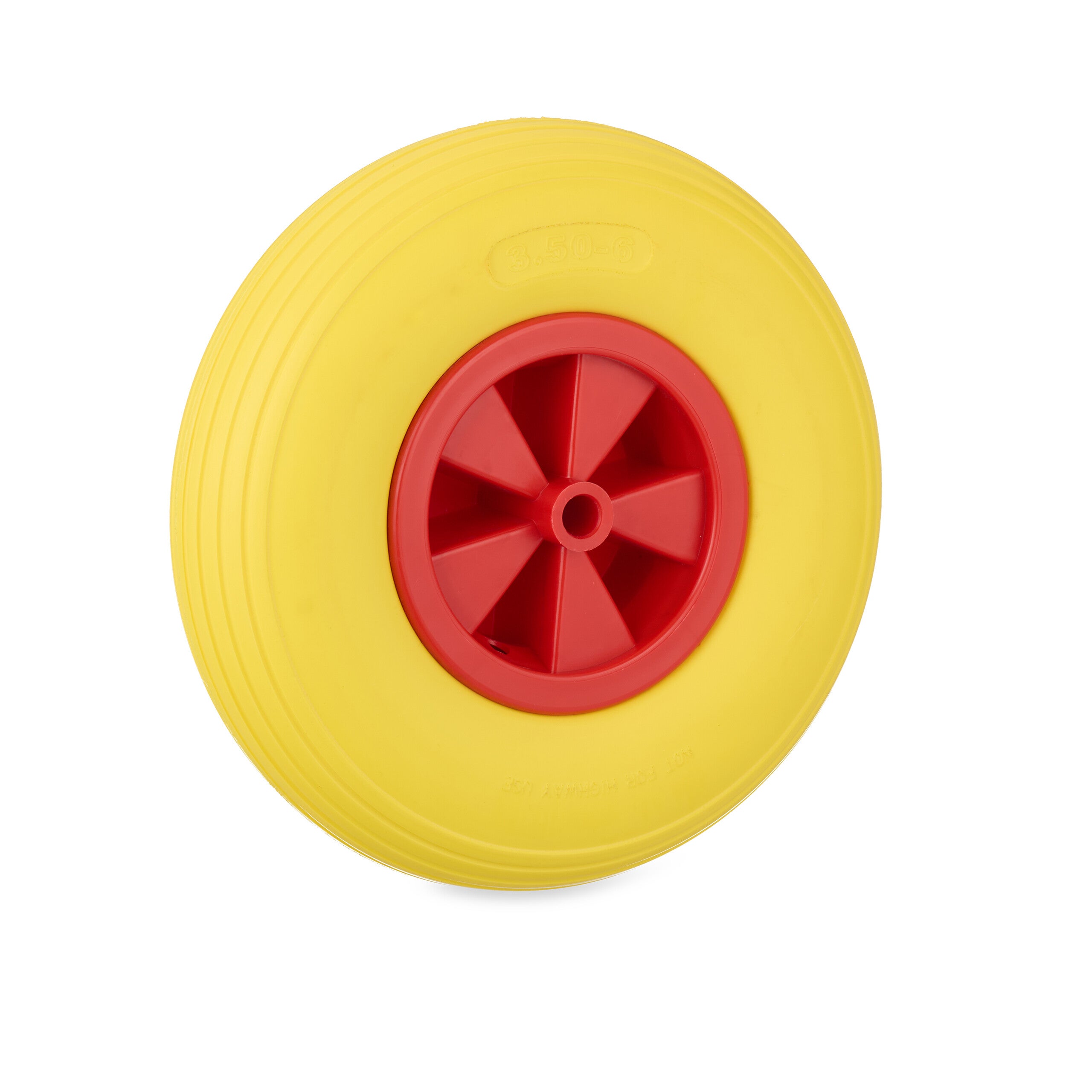 Ruote Gialle Antiforatura Piena Carriole E Carrelli Cerchio Metallo 2 Pezzi 50038269 - Foto 7