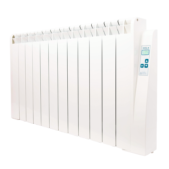 Radiador elétrico de inércia fluida 2000W | FARHO Tessla 12 Elementos | Branco | Programável | Baixo Consumo | Garantia de 10 anos
