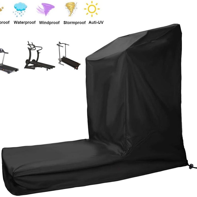 Pokrowiec na bieżnię, pyłoszczelny i przeciwdeszczowy pokrowiec na bieżnię, pokrowiec z tkaniny Oxford z zamkiem błyskawicznym na sprzęt elektryczny,