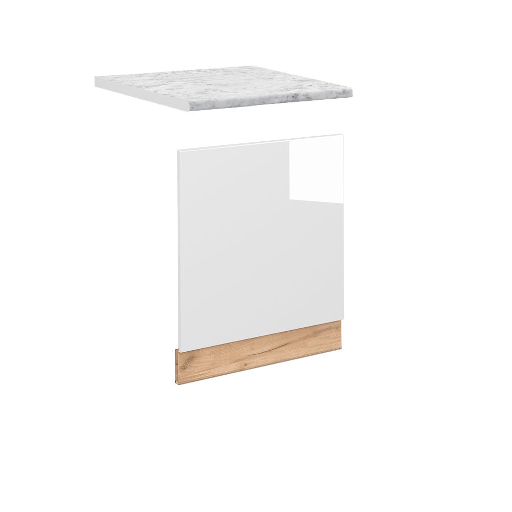 Vicco Panel przedni Fame-Line, Biały wysoki połysk, 60 cm , BP Marmur