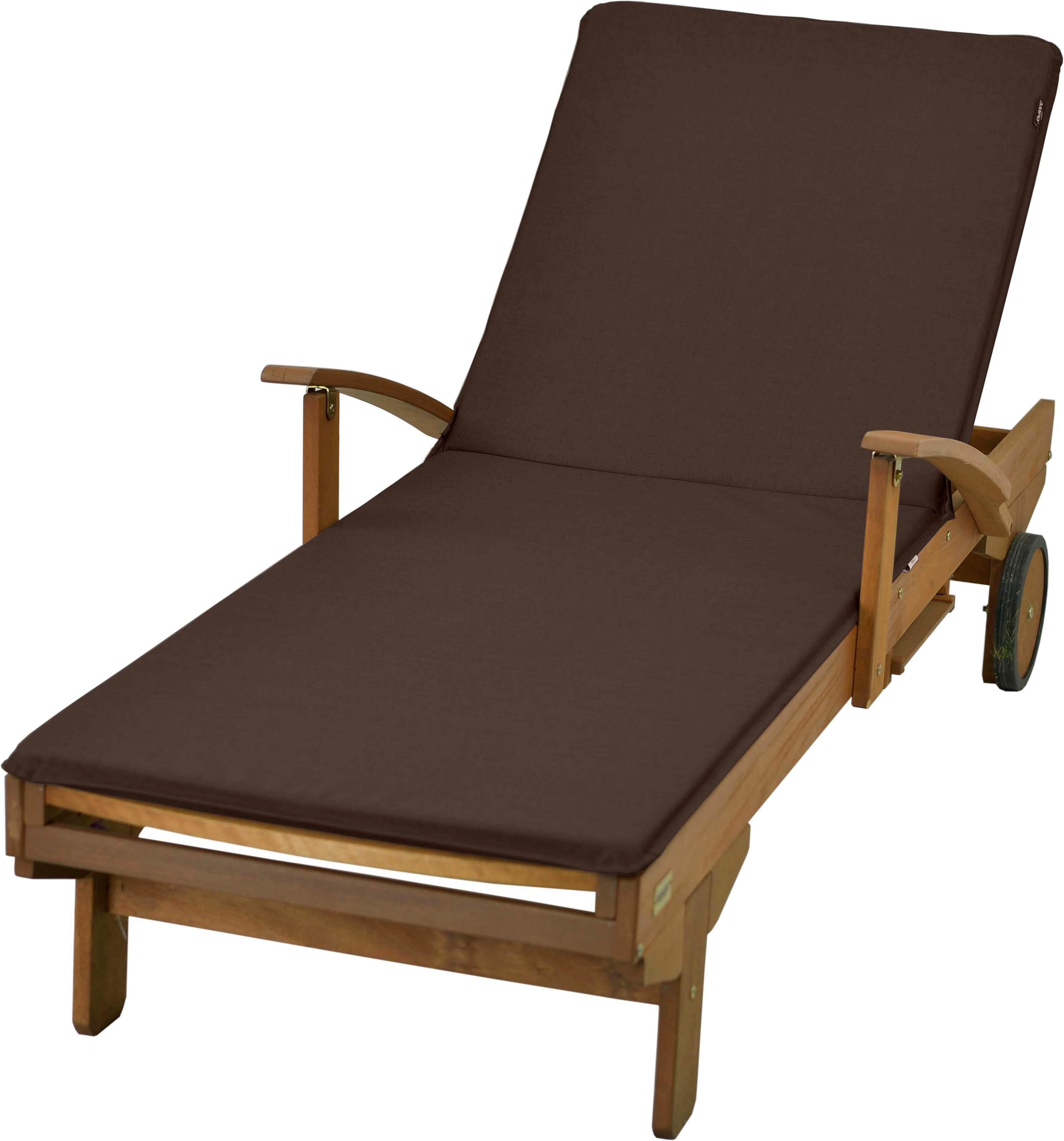 Poduszka na leżankę ogrodową AMPO brązowy 1 szt.