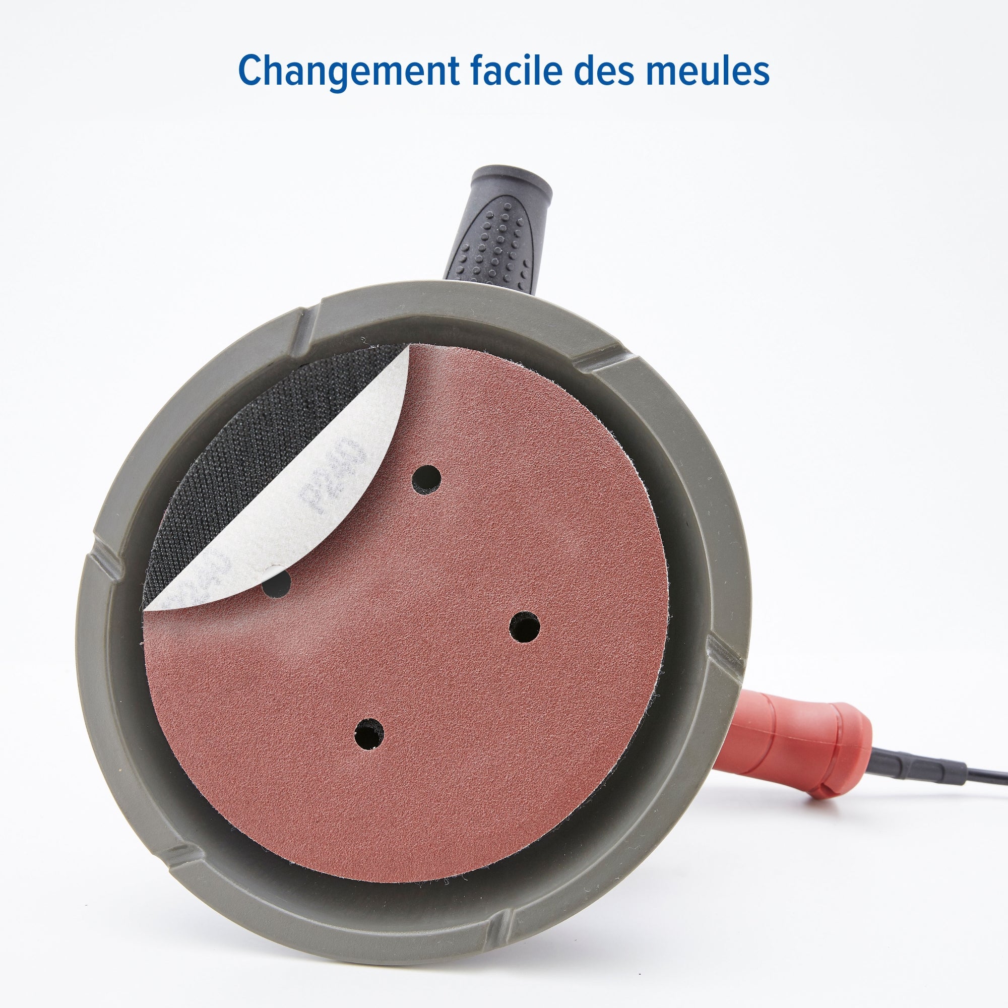 AREBOS Ponceuse de plafond 710W avec aspiration et 18x papier abrasif | 6 vitesses | 1.500-3.000 t/mn - 8