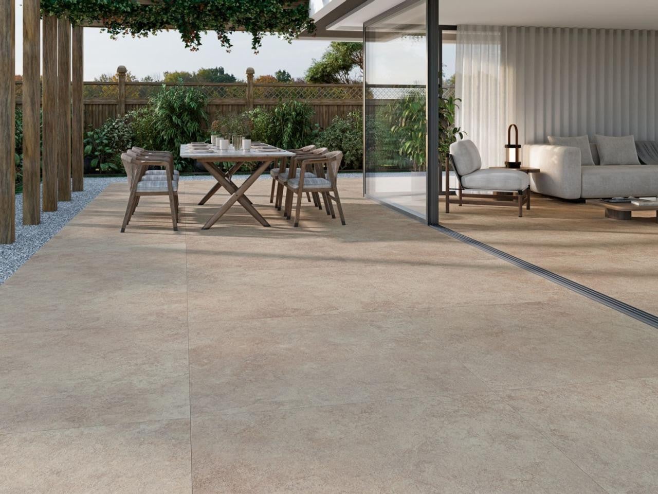 Carrelage sol / mur intérieur grès cérame effet pierre Arbia Sand l.90 ...